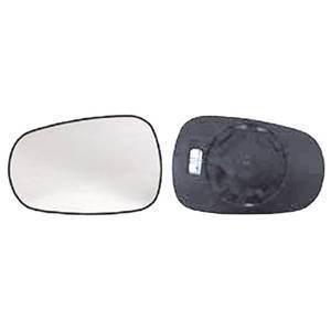 Miroir Glace rétroviseur gauche pour RENAULT CLIO CAMPUS, 2006-2009 dégivrant, asphérique à clipser