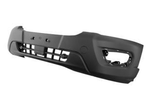 Pare-chocs avant pour FORD TRANSIT Mk8 phase 2 depuis 2019, SANS cache crochet, noir gaufré, Neuf