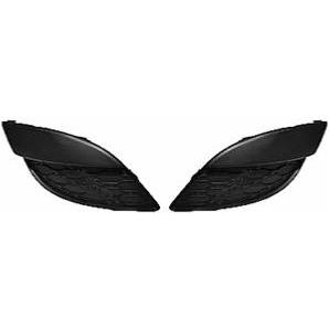 Grilles de calandre pour RENAULT TWINGO II ph.1 2007-2011 droite et gauche, noires, pare chocs avant