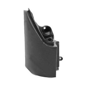 Crosse arrière gauche pour RENAULT KANGOO II phase 1, 2008-2013, noire, embout pare chocs arrière