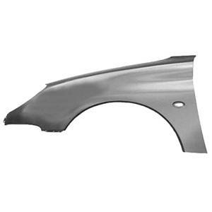 Aile avant gauche pour PEUGEOT 206 ph.1, 1998-2003, Modèle de base non bombé (Pas pour 16S-XS-GT) Neuve à peindre