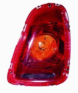 Feu arrière droit pour MINI R56 de 2006 à 2010, avec porte-lampe,  ONE/COOPER, Rouge et orange, Neuf