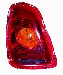 Feu arrière gauche pour MINI R56 de 2006 à 2010, ONE/COOPER, Rouge et orange, avec porte-lampe,  Neuf