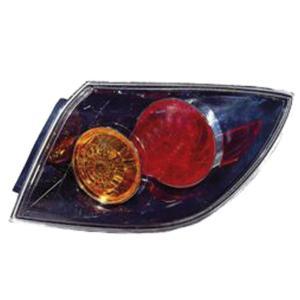 Feu arrière extérieur droit pour MAZDA 3 I 2003-2009, Corps noir, neuf