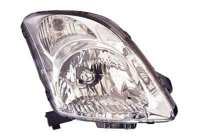 Phare Optique avant droit pour SUZUKI SWIFT, 2005-2010, H4, corps chromé, Neuf