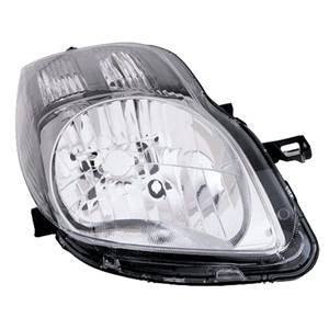 Phare Optique avant droit pour TOYOTA YARIS II phase 2, 2009-2011, H4, électrique, fond noir, Neuf